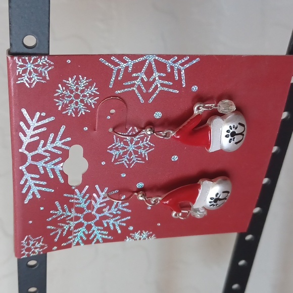NWT Cute Kitty Christmas Earrings - Picture 2 of 4
